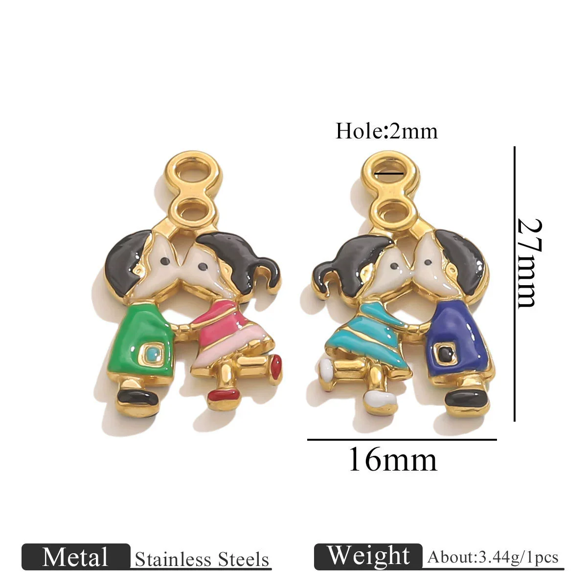 Wholesale Stainless Steel And Wooden Pony Moon Person Shaped Oil Dripping Jewelry Accessories Pendant For Bracelet And Necklace - Image 10