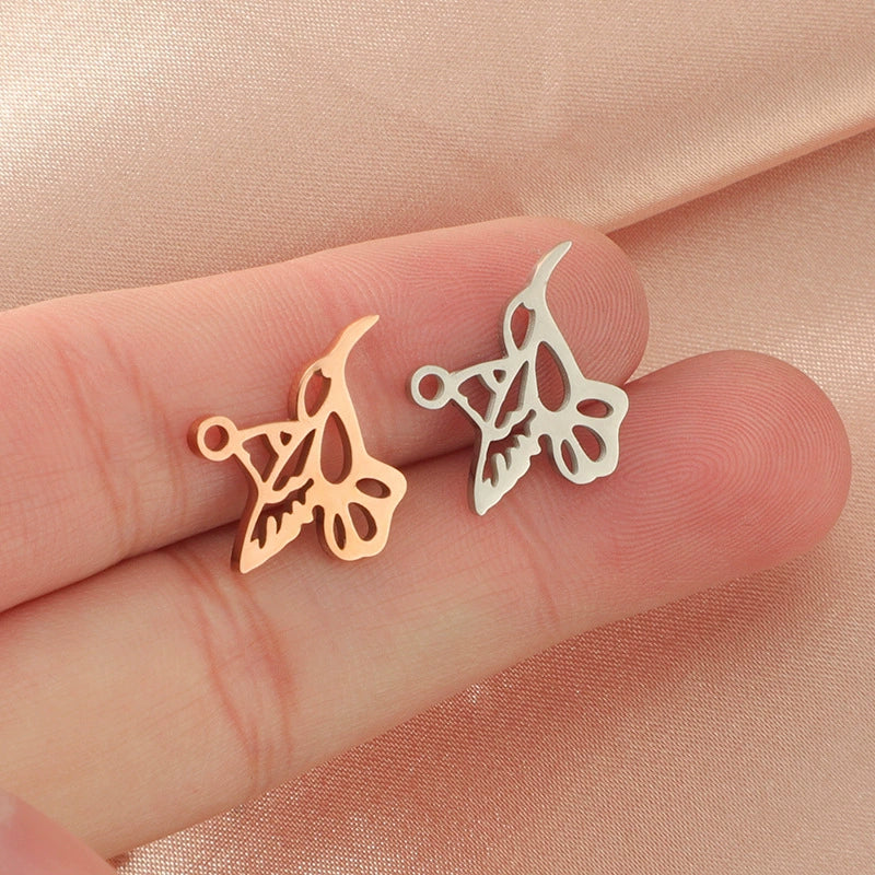 Wholesale Stainless Steel Animal Bird Hollow Doublesided Pendant Jewelry Accessories Finely Polished - Image 4