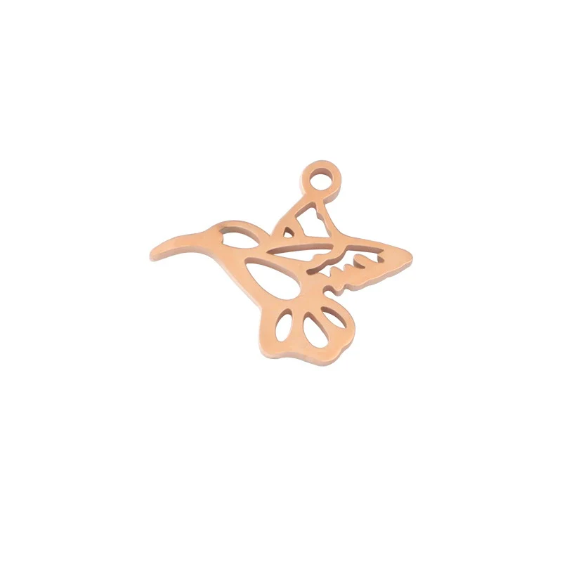 Wholesale Stainless Steel Animal Bird Hollow Doublesided Pendant Jewelry Accessories Finely Polished - Image 5