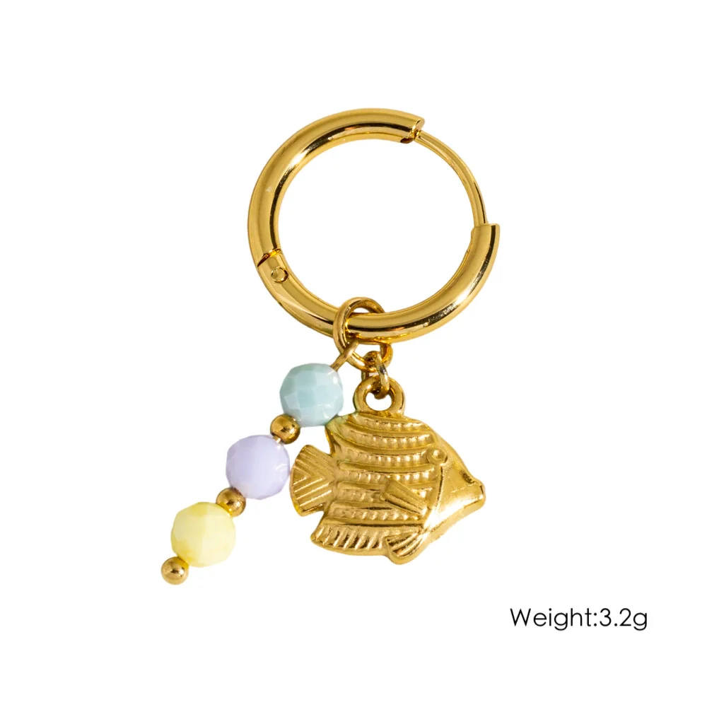 Wholesale Stainless Steel Animal Zodiac Original Design Hoop Earrings For Women With Vacuum In Furnace Electroplating - Image 14