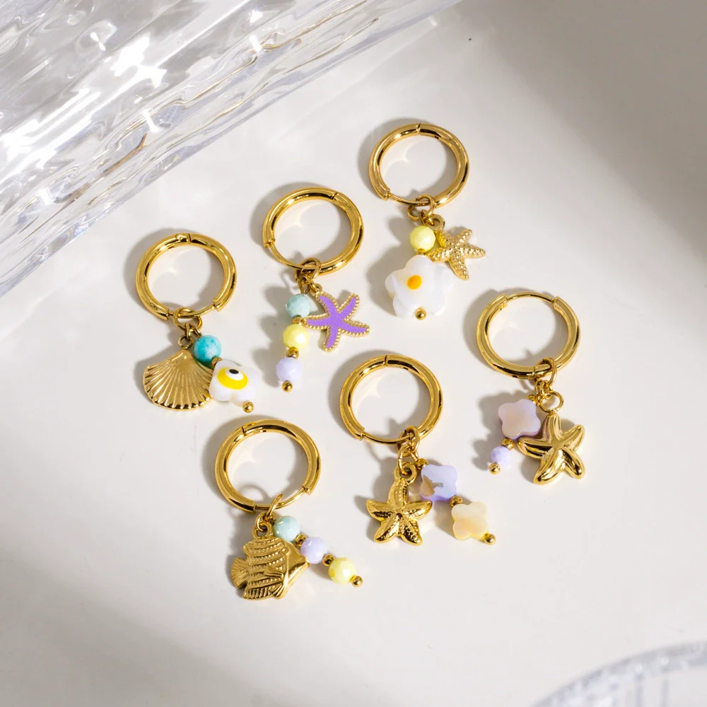Wholesale Stainless Steel Animal Zodiac Original Design Hoop Earrings For Women With Vacuum In Furnace Electroplating - Image 3