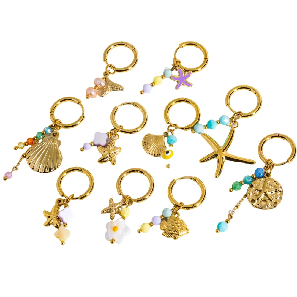 Wholesale Stainless Steel Animal Zodiac Original Design Hoop Earrings For Women With Vacuum In Furnace Electroplating - Image 5