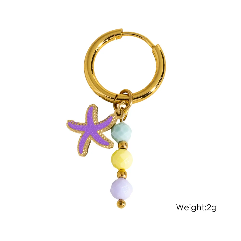 Wholesale Stainless Steel Animal Zodiac Original Design Hoop Earrings For Women With Vacuum In Furnace Electroplating - Image 8