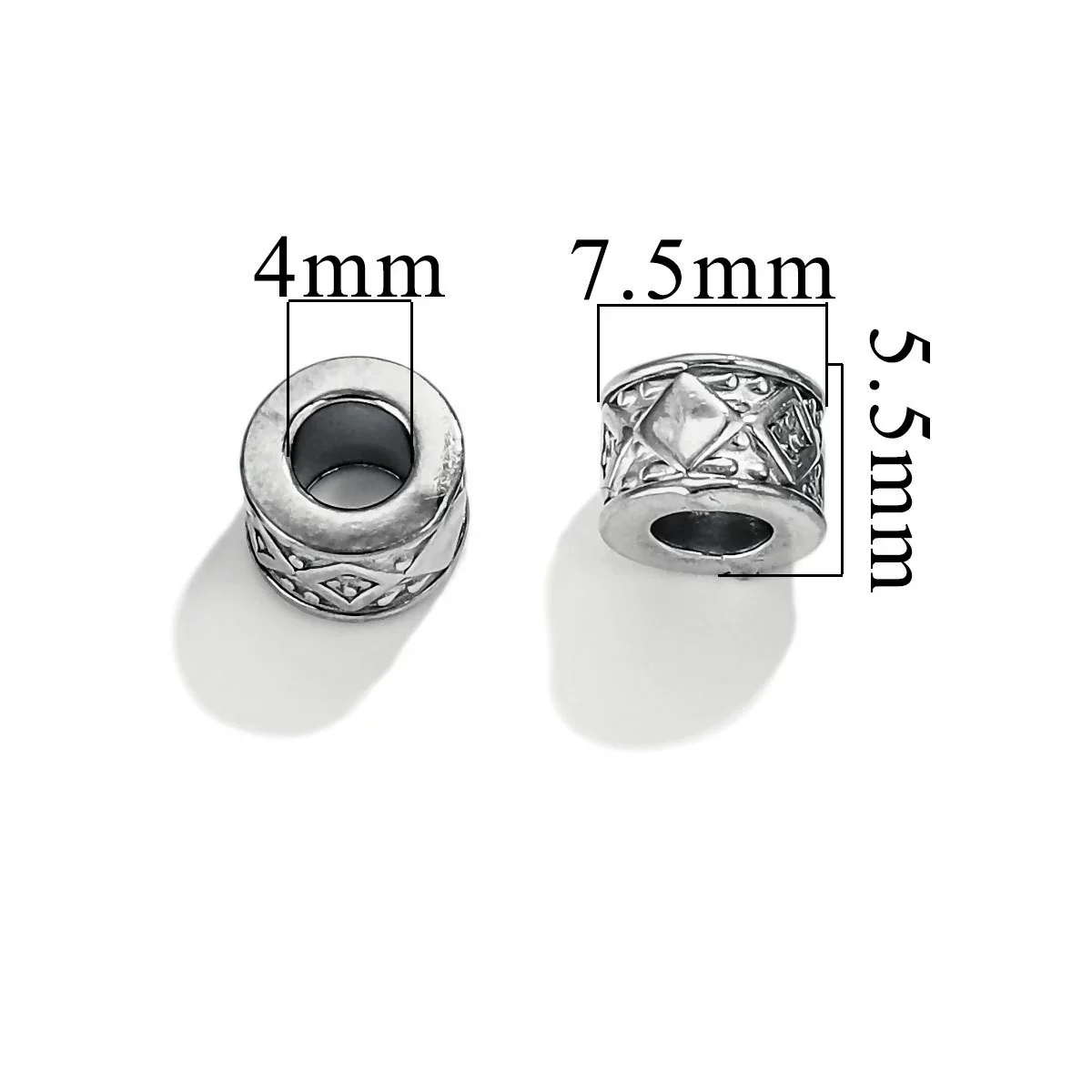 Wholesale Stainless Steel Bead Accessories With Hirback Pattern And Electroplating Process Light Luxury Style Drum Beads - Image 10
