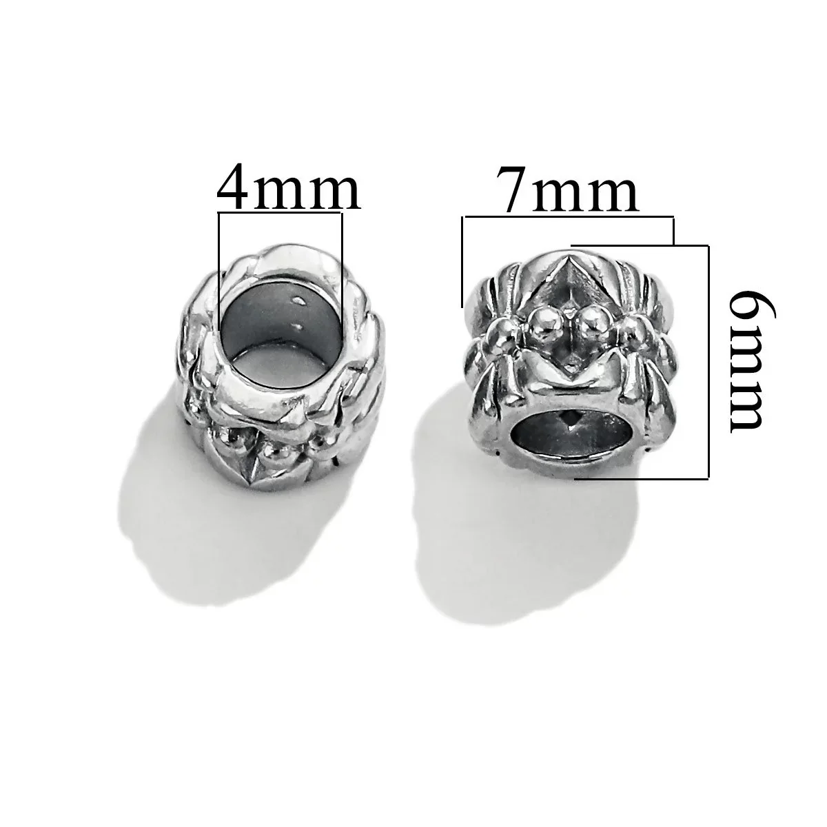 Wholesale Stainless Steel Bead Accessories With Hirback Pattern And Electroplating Process Light Luxury Style Drum Beads - Image 14