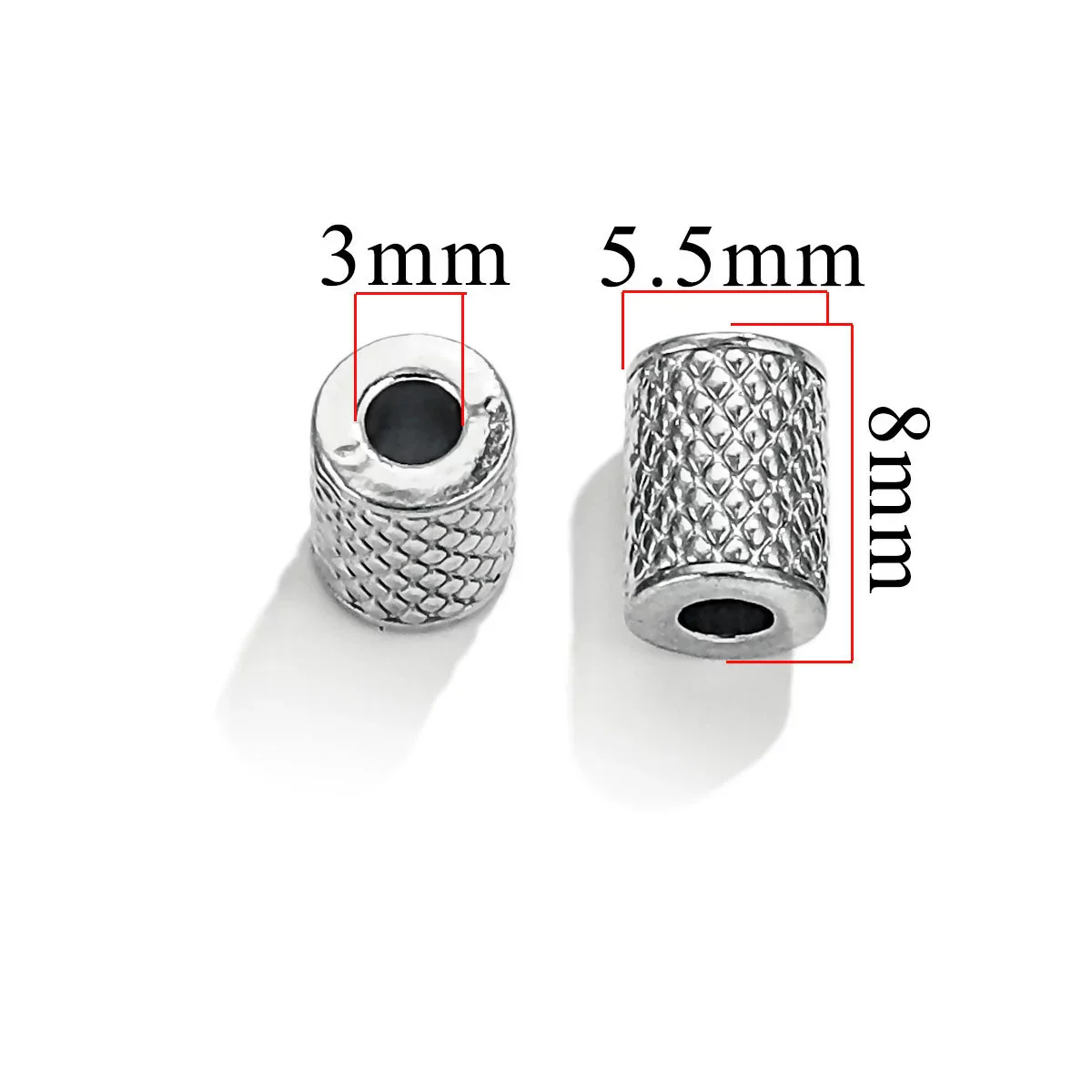 Wholesale Stainless Steel Bead Accessories With Hirback Pattern And Electroplating Process Light Luxury Style Drum Beads - Image 9