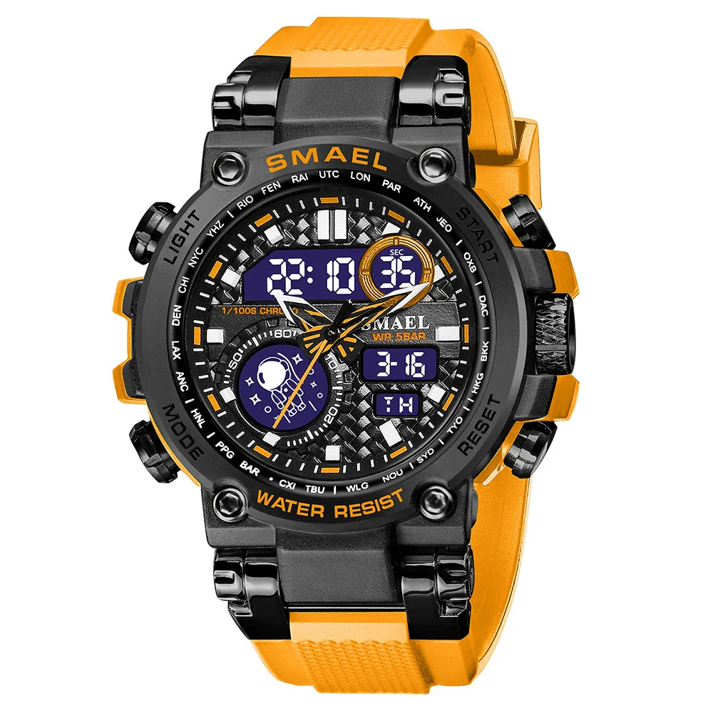 Wholesale Stainless Steel Belt Men's Multifunctional Electronic Quartz Watch With Dual Time Calendar And Round Dial Waterproof And Leisure Style - Image 12