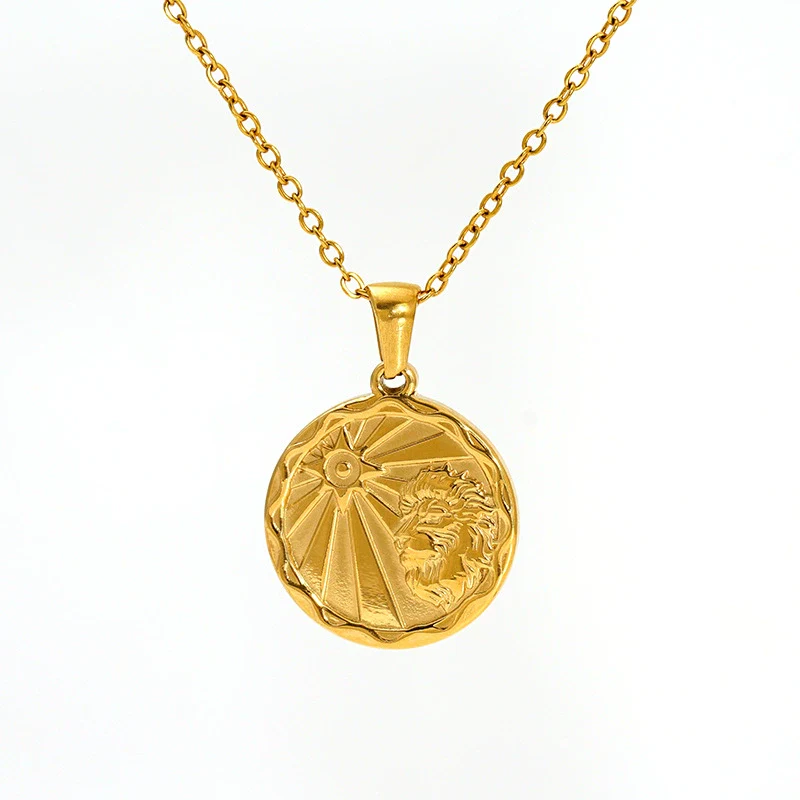 Wholesale 316L Stainless Steel Constellation Pendant Necklace With Electroplating And Cross Chain - Image 10