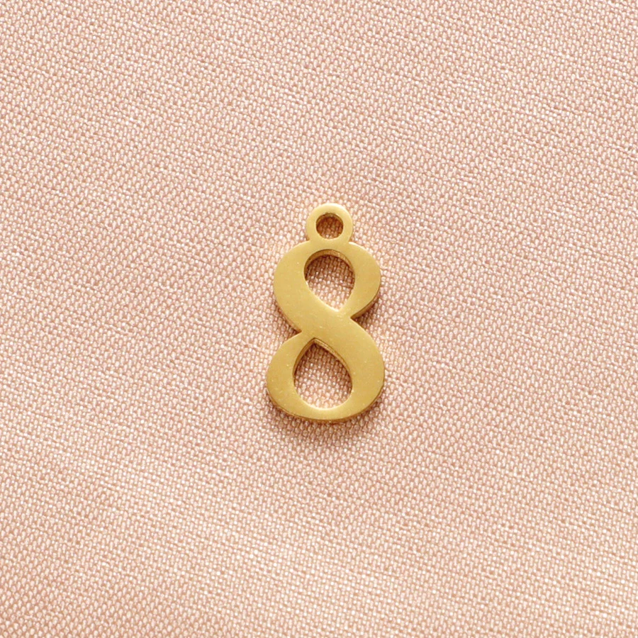 Wholesale Stainless Steel Digital Pendant Necklace Jewelry Accessories With Electroplating And Letters Numbers Text Pattern - Image 24