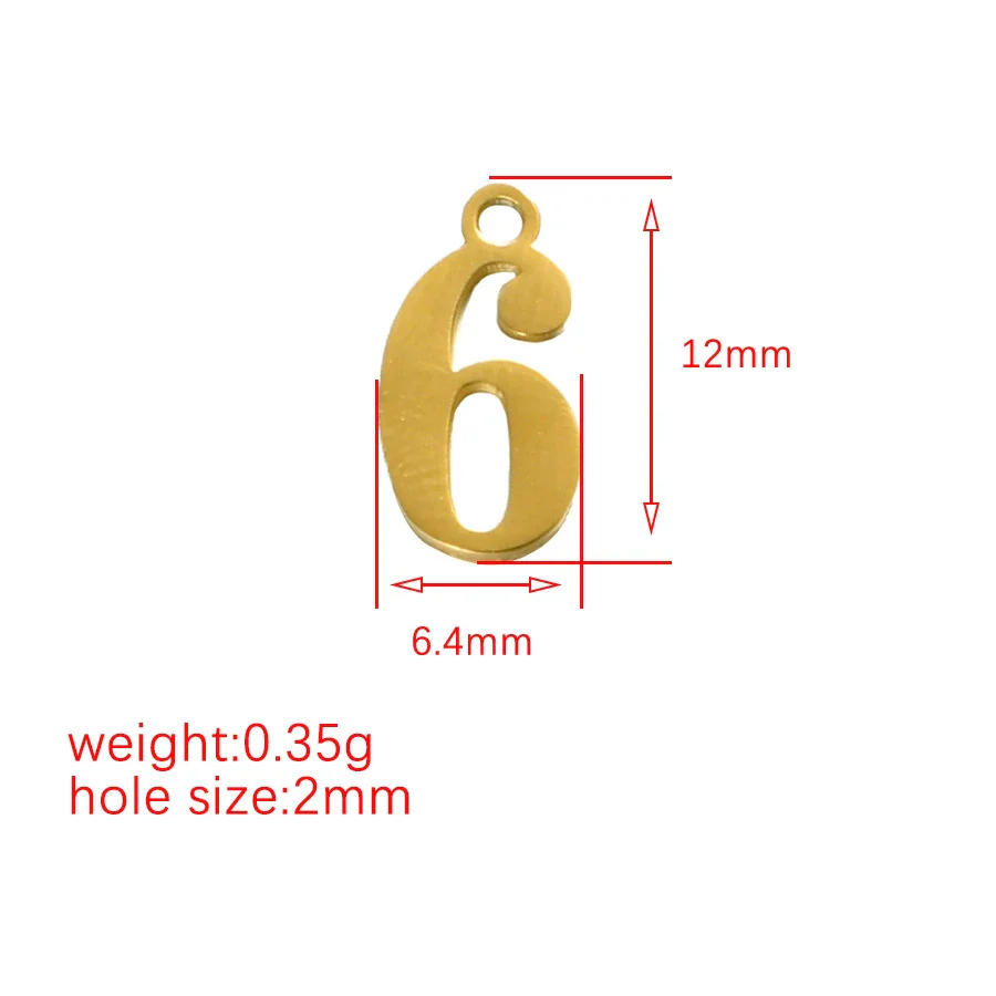 Wholesale Stainless Steel Digital Pendant Necklace Jewelry Accessories With Electroplating And Letters Numbers Text Pattern - Image 5