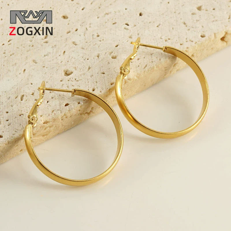 Wholesale 316L Stainless Steel Earrings Geometric Fashion Electroplating Style For Women