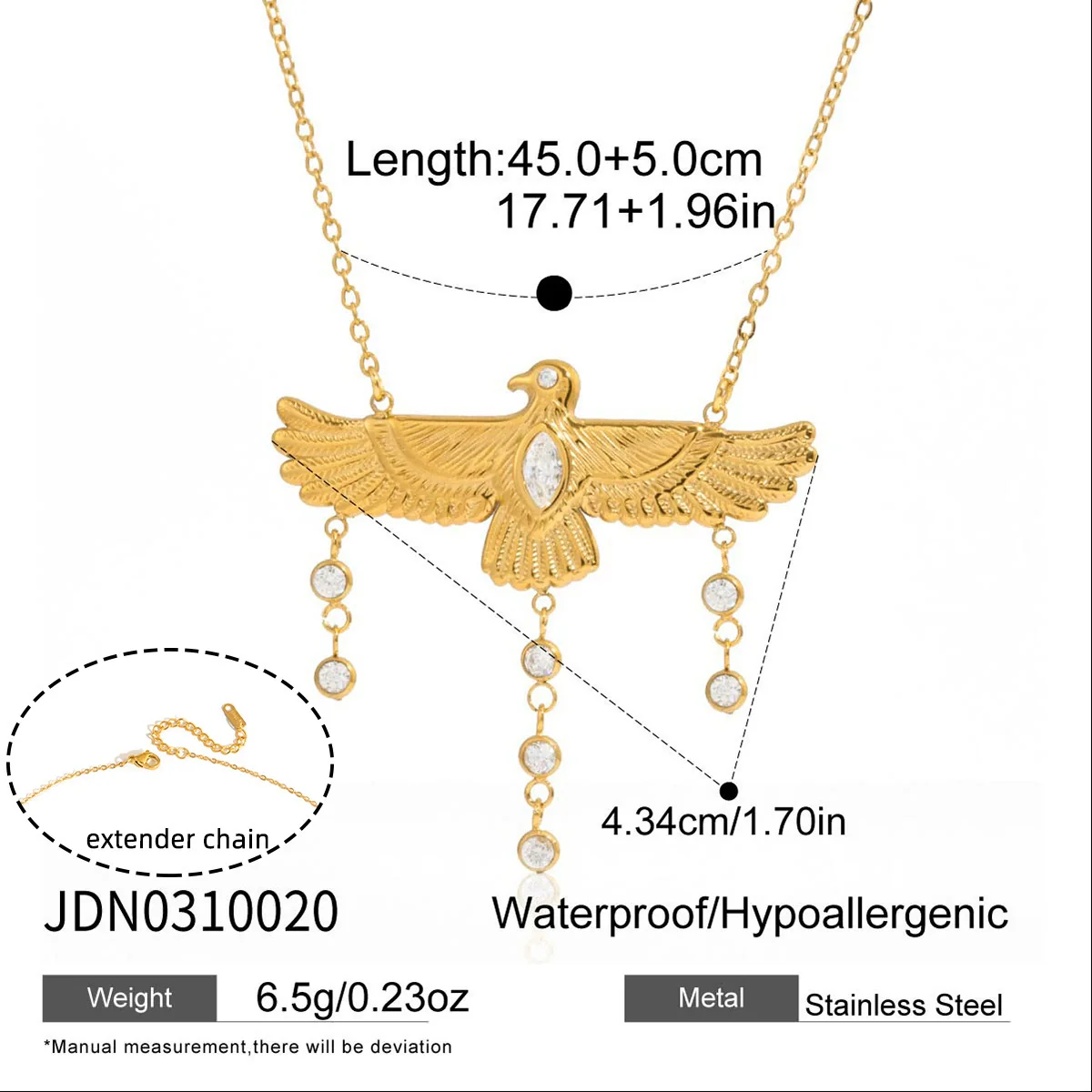 Wholesale Stainless Steel Electroplated Animal Zodiac Pendant Necklace For Women - Image 6