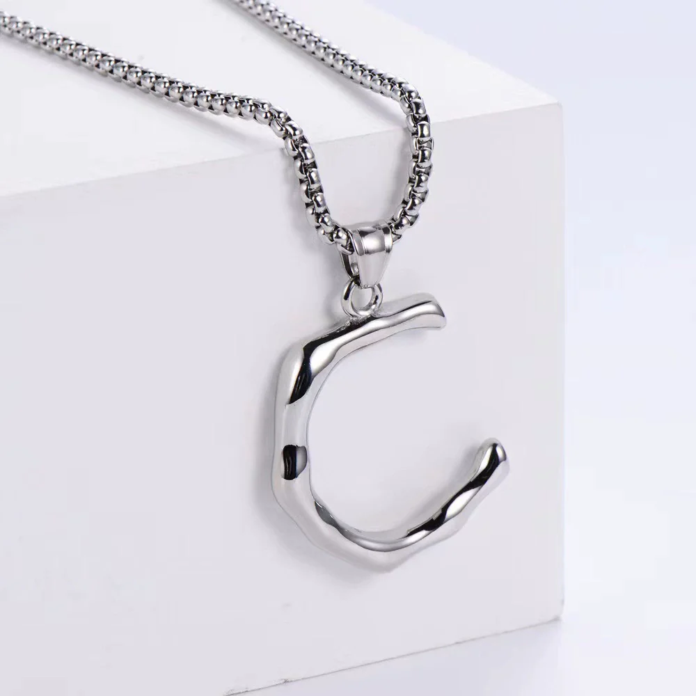 Wholesale Stainless Steel Electroplated Geometric Light Luxury Crown And English Letters Clavicle Necklace - Image 29