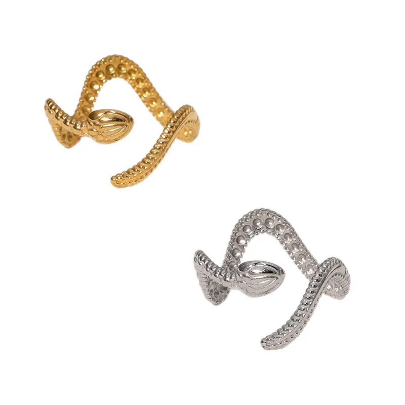 Wholesale Stainless Steel Electroplated Snakeshaped Zodiac Open Ring Women's Jewelry - Image 5