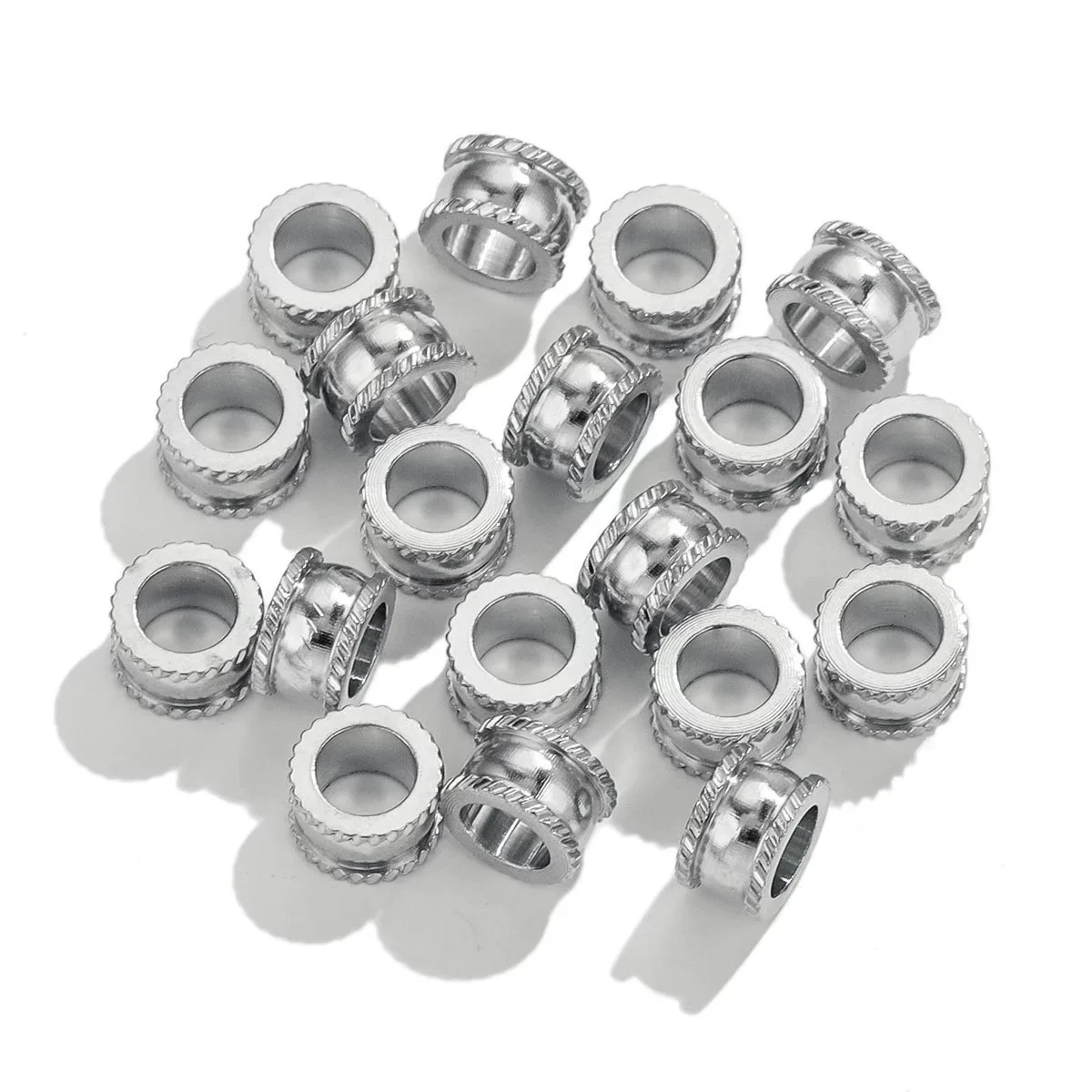 Wholesale Stainless Steel Fashion Jewelry Accessories Round Beads Electroplated Bracelet Necklace Beaded Material - Image 6