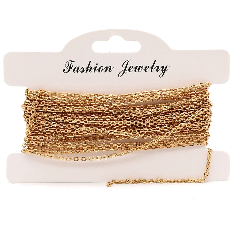 Wholesale Stainless Steel Flattened Ochain Electroplated Jewelry Necklace - Image 3