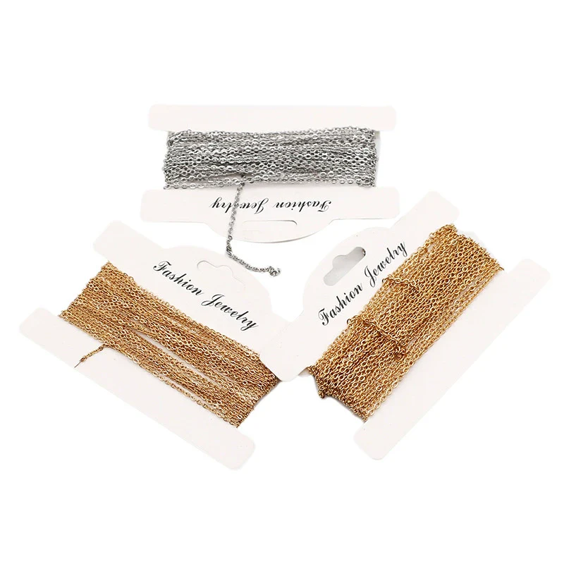 Wholesale Stainless Steel Flattened Ochain Electroplated Jewelry Necklace - Image 5