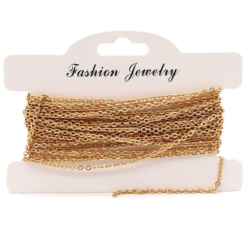 Wholesale Stainless Steel Flattened Ochain Electroplated Jewelry Necklace - Image 7
