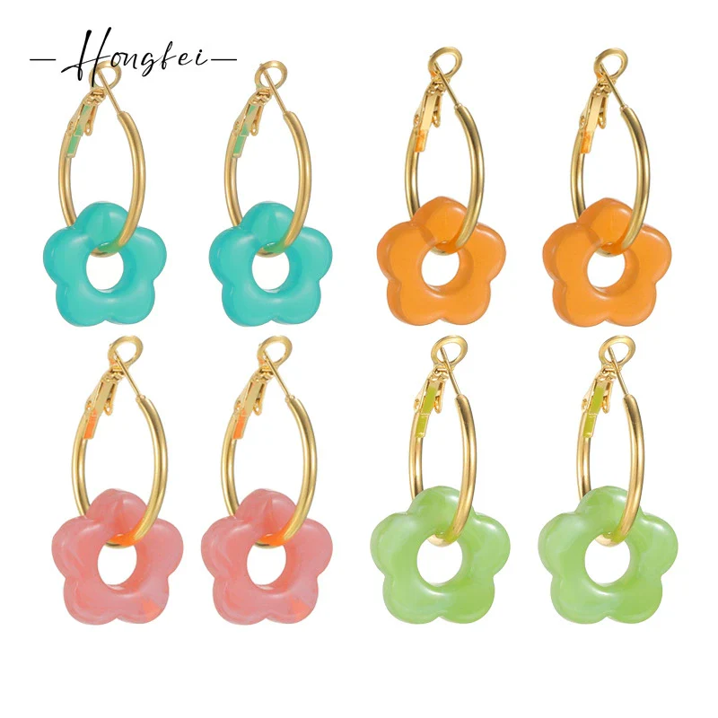 Wholesale Stainless Steel Floral Tassel Earrings Light Luxury Electroplated For Women