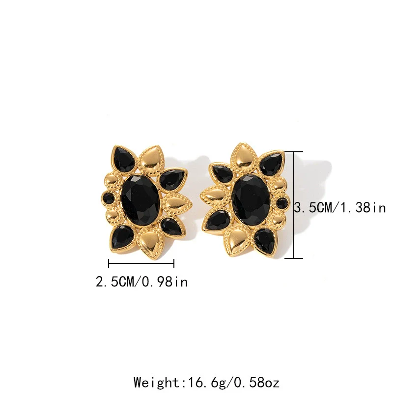 Wholesale Stainless Steel Flower Earrings Electroplated For Women Fashion Style - Image 6