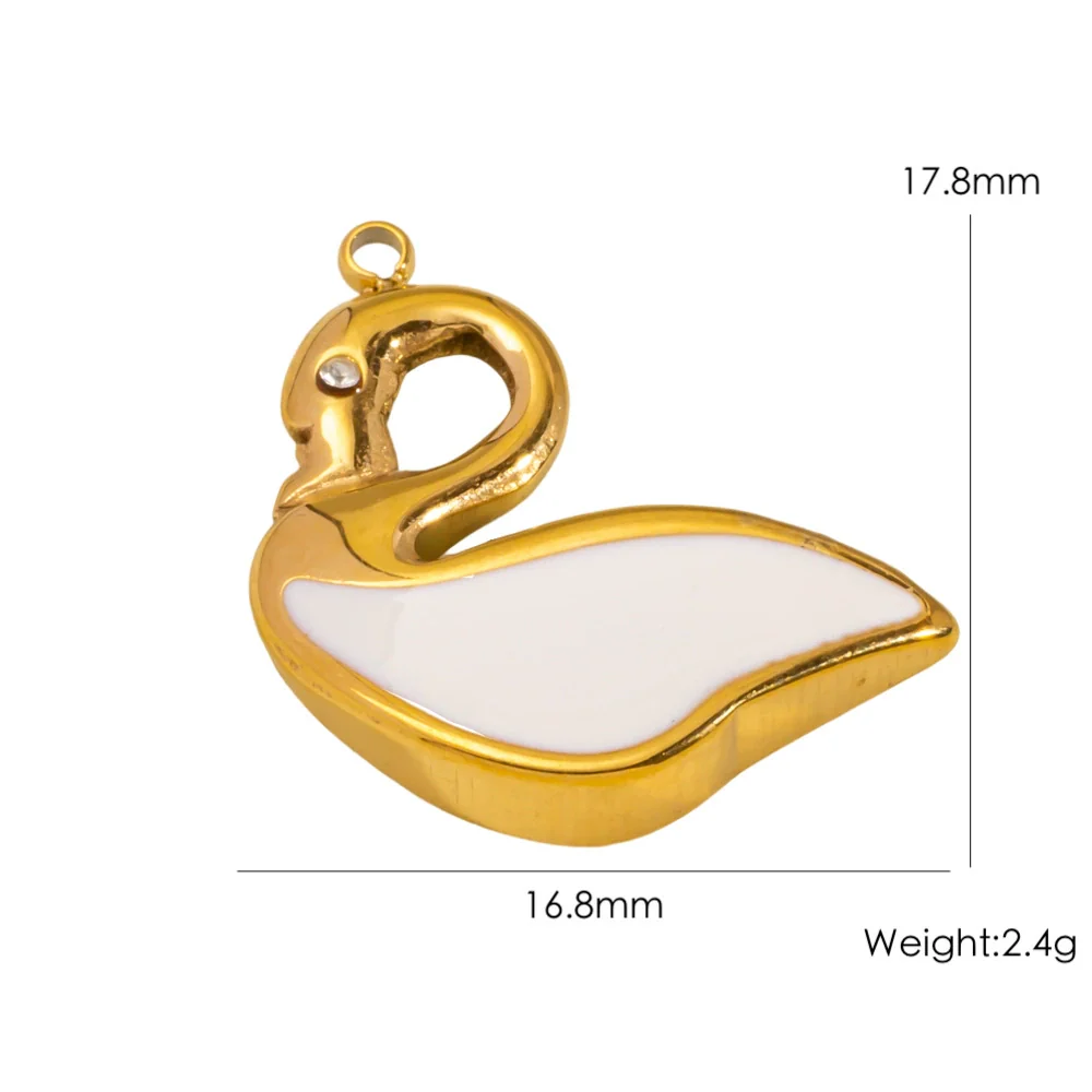 Wholesale Stainless Steel Fruit Food Style Dripping Oil Handmade Jewelry Pendant - Image 12