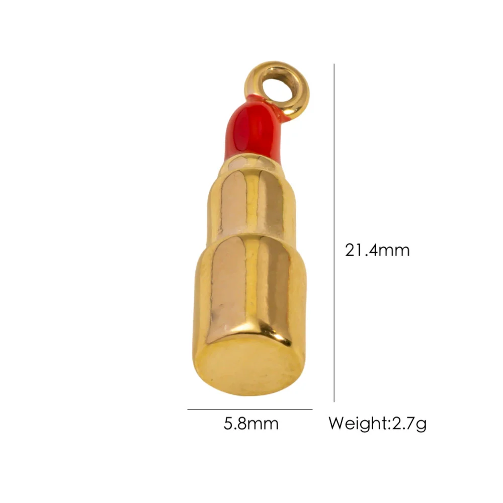 Wholesale Stainless Steel Fruit Food Style Dripping Oil Handmade Jewelry Pendant - Image 19