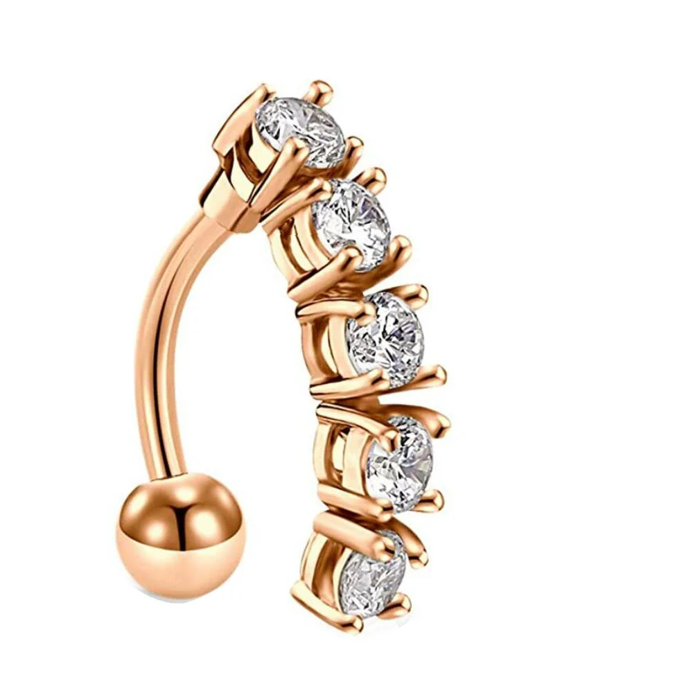 Wholesale Stainless Steel Fruit Pattern Navel Ring Set Body Piercing Jewelry - Image 14