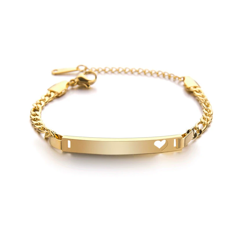 Wholesale Stainless Steel Geometric Curved Love Bracelet Jewelry