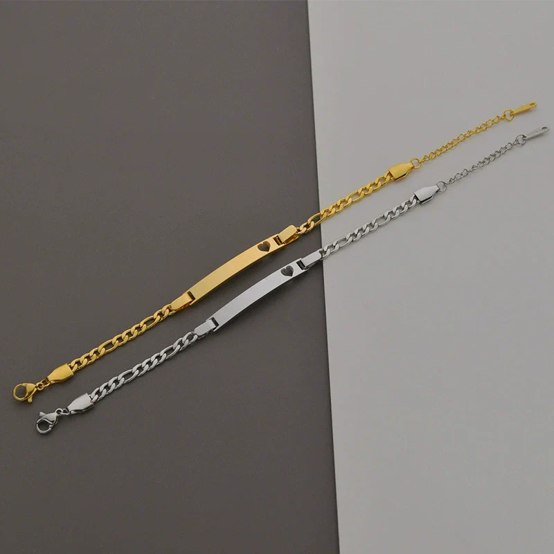 Wholesale Stainless Steel Geometric Curved Love Bracelet Jewelry - Image 2
