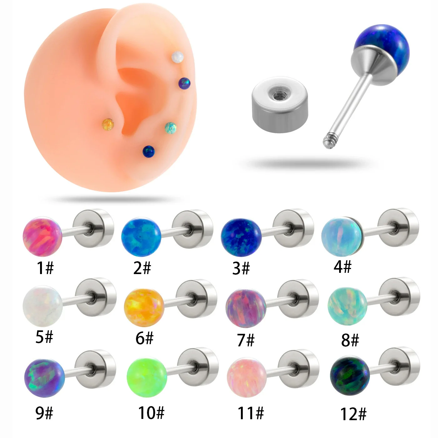 Wholesale Stainless Steel Geometric Ear Bone Nail For Women