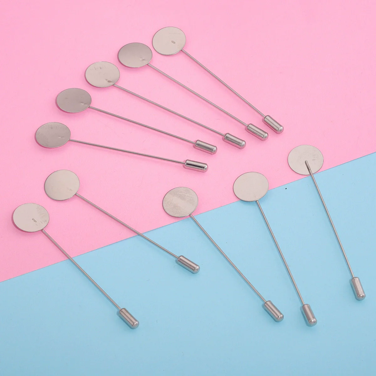 Wholesale Stainless Steel Geometric Electroplated Brooch Pin Accessories