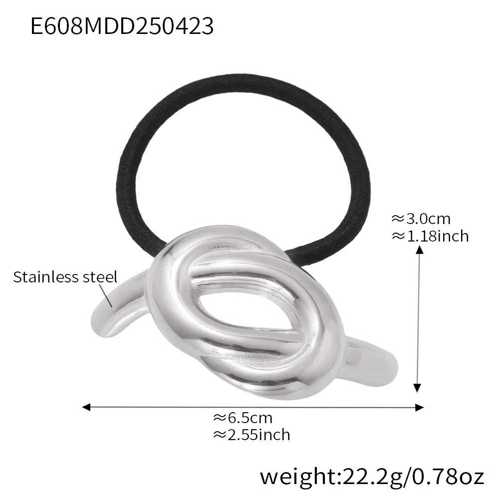 Wholesale Stainless Steel Geometric Electroplated Hair Accessories For Women - Image 11
