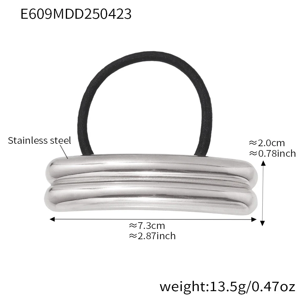 Wholesale Stainless Steel Geometric Electroplated Hair Accessories For Women - Image 13