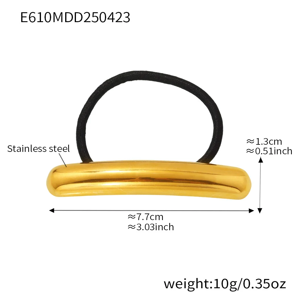 Wholesale Stainless Steel Geometric Electroplated Hair Accessories For Women - Image 14