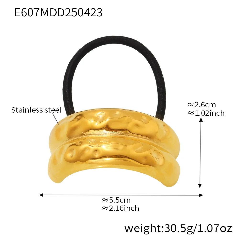Wholesale Stainless Steel Geometric Electroplated Hair Accessories For Women - Image 8