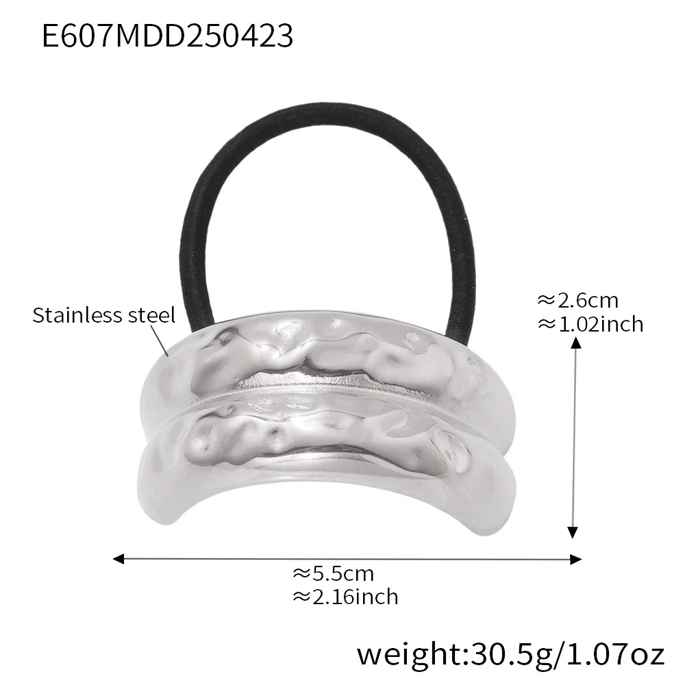Wholesale Stainless Steel Geometric Electroplated Hair Accessories For Women - Image 9
