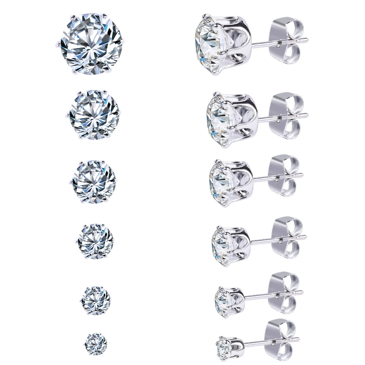Wholesale Stainless Steel Geometric Electroplated Women's Earrings