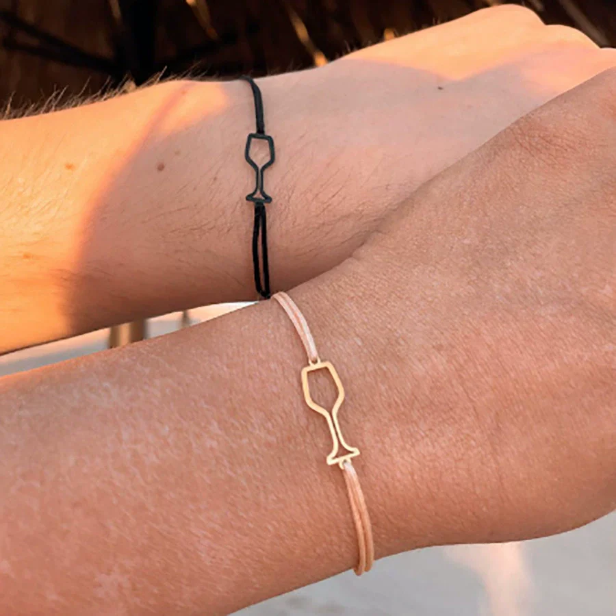 Wholesale Stainless Steel Geometric Handmade Woven Adjustable Unisex Bracelet For Couple And Friendship