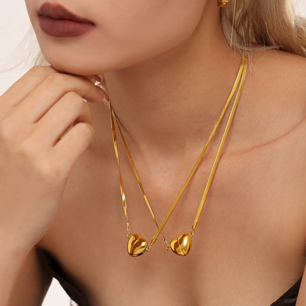 Wholesale Stainless Steel Geometric Light Luxury Detachable Pendant Clavicle Necklace For Women With Electroplating Treatment - Image 4