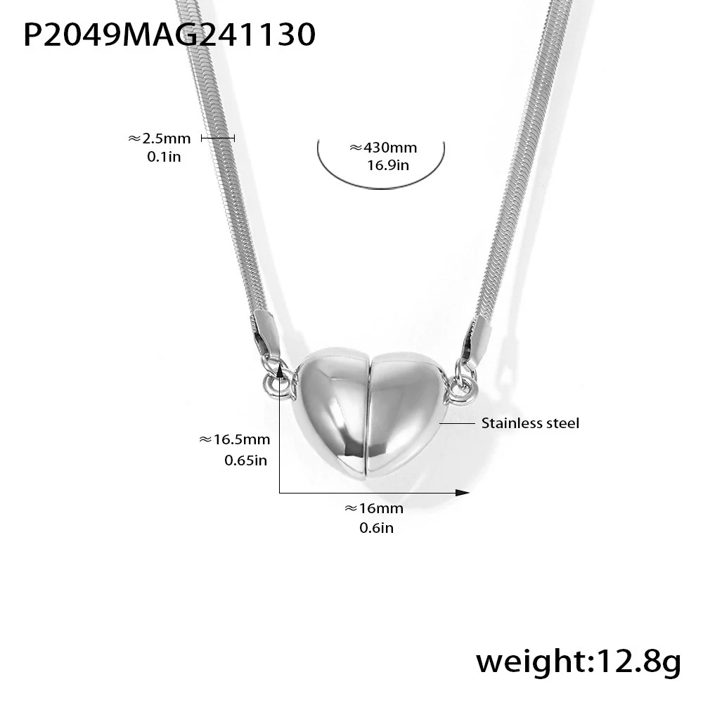 Wholesale Stainless Steel Geometric Light Luxury Detachable Pendant Clavicle Necklace For Women With Electroplating Treatment - Image 7