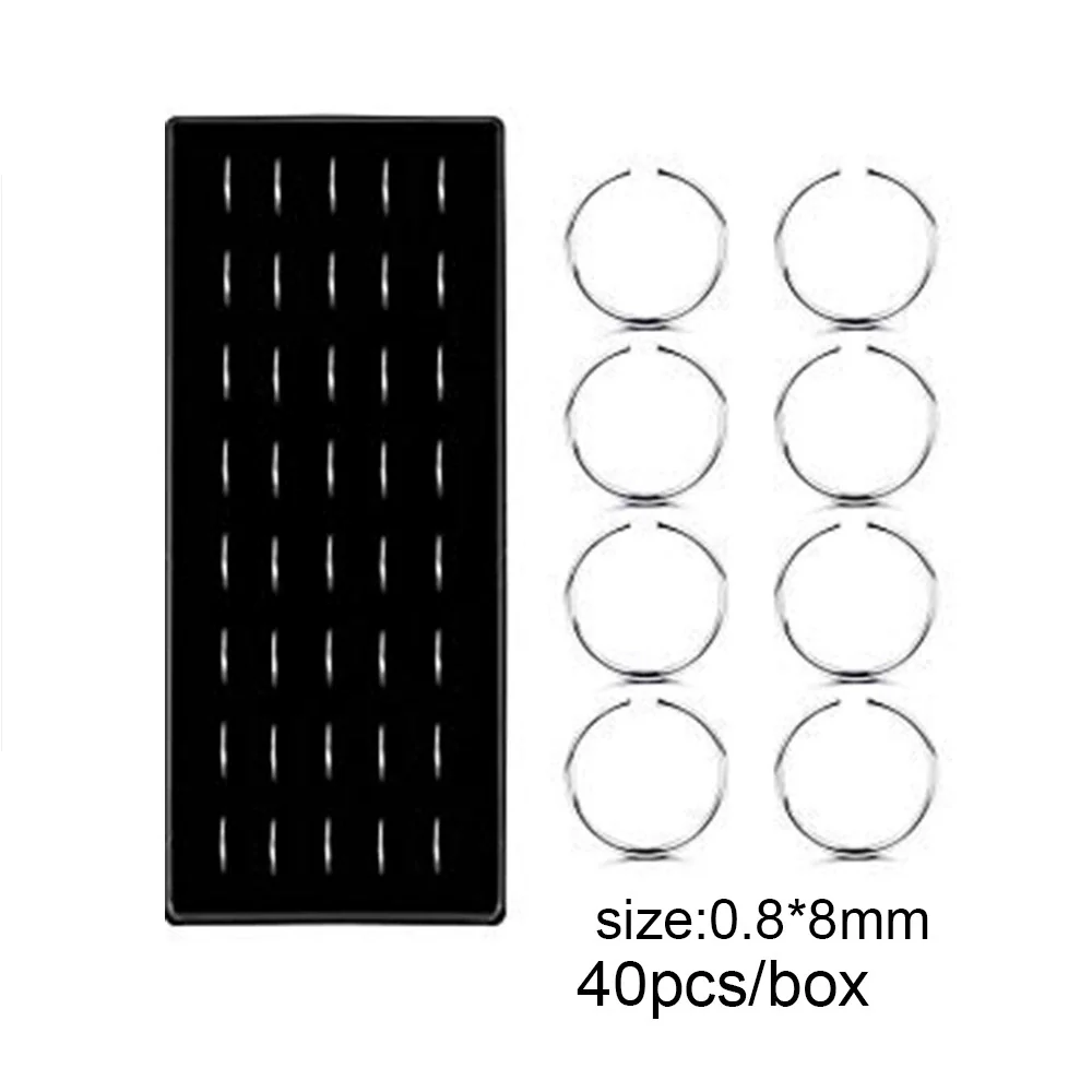 Wholesale Stainless Steel Geometric Ltype Nose Ring Set With Diamonds Puncture Jewelry Unisex - Image 31