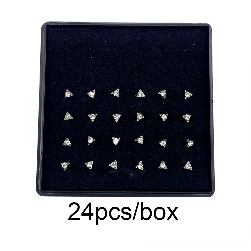 Wholesale Stainless Steel Geometric Ltype Nose Ring Set With Diamonds Puncture Jewelry Unisex - Image 43