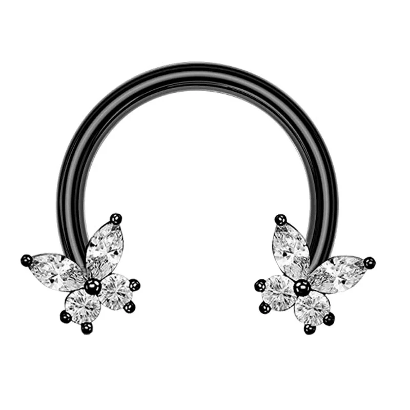Wholesale Stainless Steel Geometric Minimalist Electroplated Cring Puncture Nasal Ring And Ear Bone Nail - Image 15