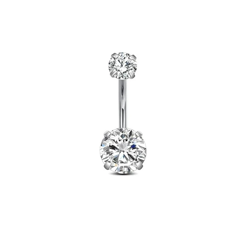 Wholesale Stainless Steel Geometric Navel Ring With Butterfly Zircon And Electroplating Treatment - Image 14