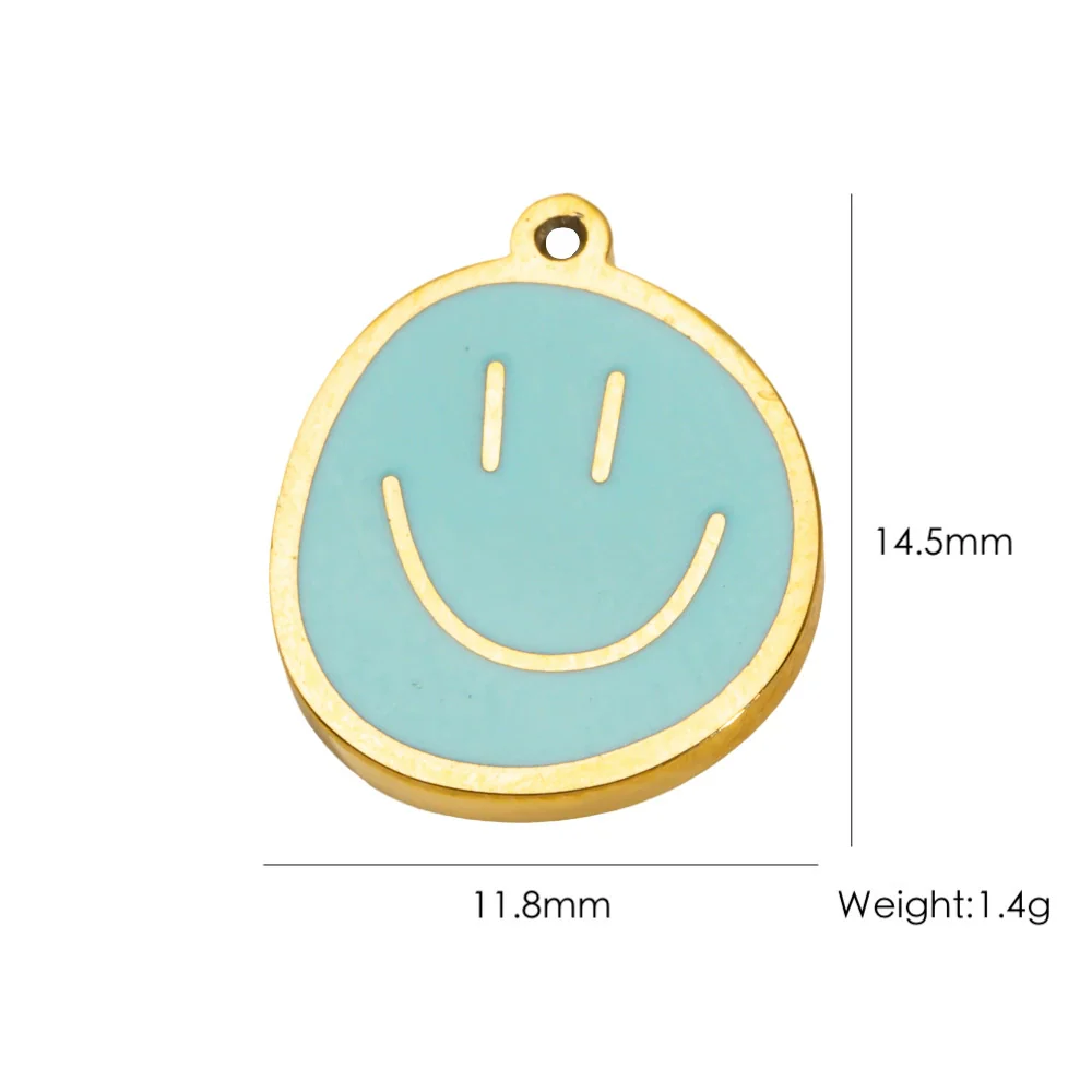 Wholesale Stainless Steel Geometric Oildrip Diamondstudded Natural Stone Pendant Necklace With Furnace Vacuum Electroplated 18K Gold Accessories - Image 13
