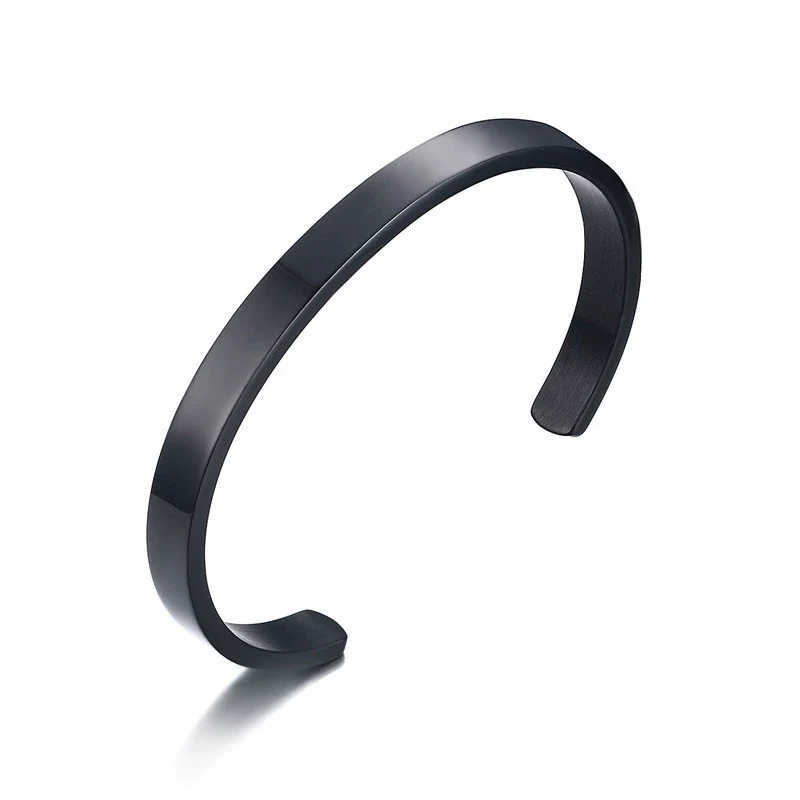 Wholesale Stainless Steel Geometric Open Bangle Jewelry For Men And Women - Image 5