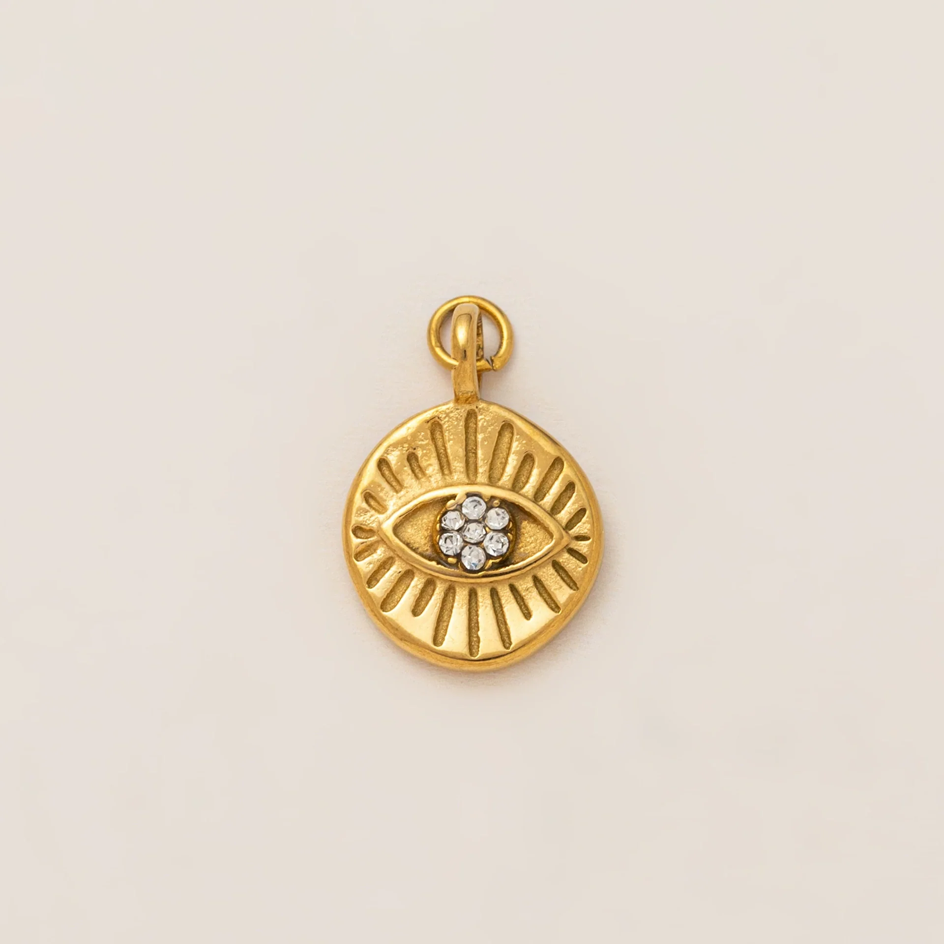 Wholesale Stainless Steel Geometric Pattern Pendant Necklace With Vacuum Electroplated In Furnace 18K Gold Color Protection - Image 16