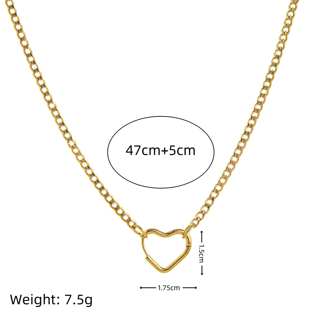 Wholesale Stainless Steel Geometric Pattern Pendant Necklace With Vacuum Electroplated In Furnace 18K Gold Color Protection - Image 26