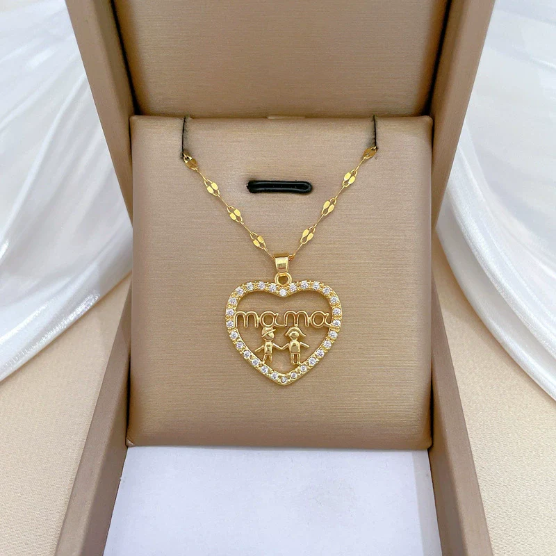 Wholesale Stainless Steel Geometric Pendant Necklace For Unisex With Copper Pendant