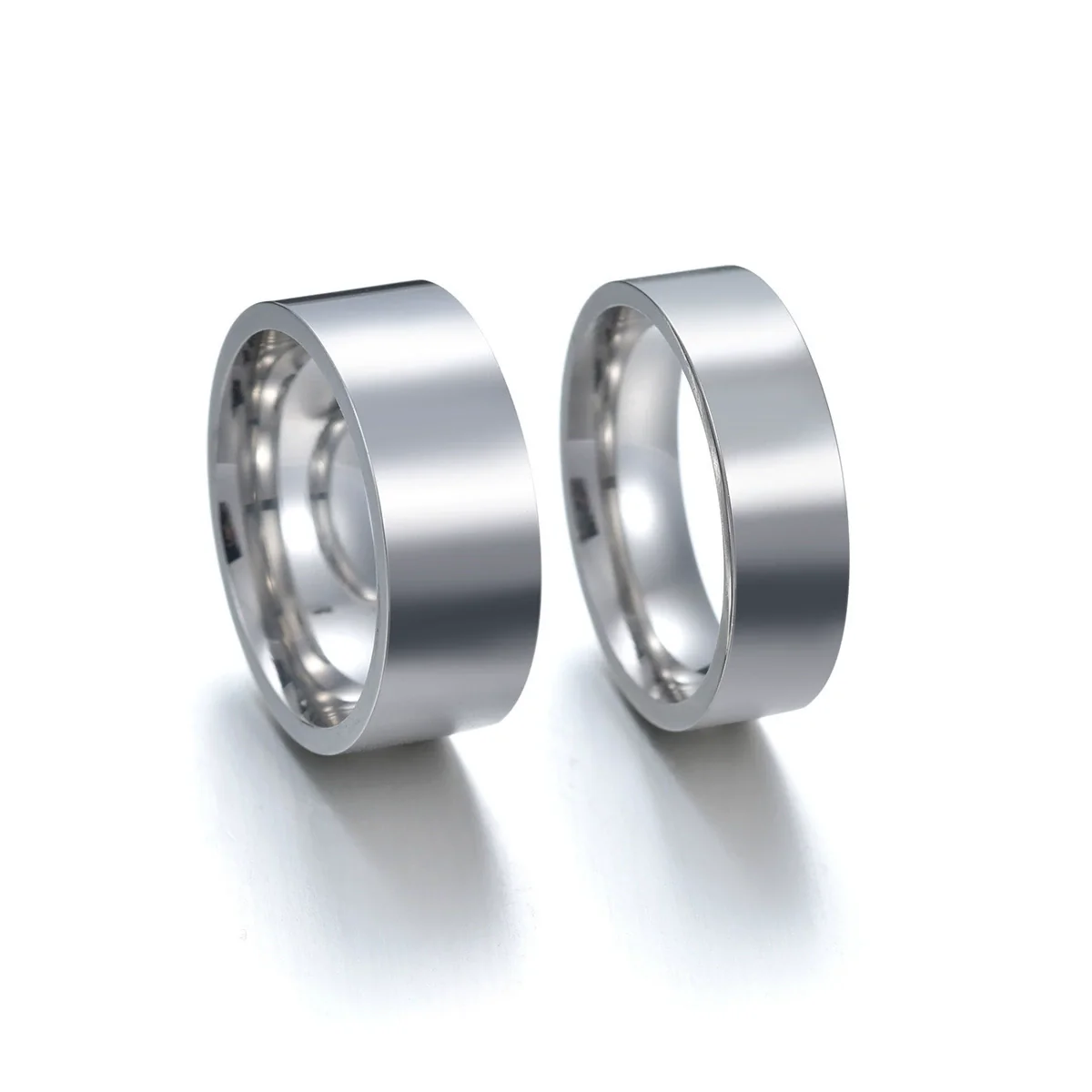 Wholesale Stainless Steel Geometric Simple Style Unisex Electroplated Ring Jewelry - Image 5